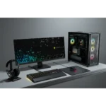 5000D Airflow Tempered Glass Mid-Tower; Black - 4x3.5''; 2x2.5''; Up to 360mm Liquid Coolers - ATX Chassis