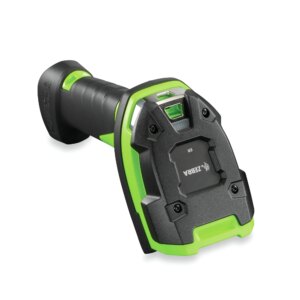 Zebra DS3608: Rugged; Area Imager; Extended Range; Corded; Industrial Green; Vibration Motor
