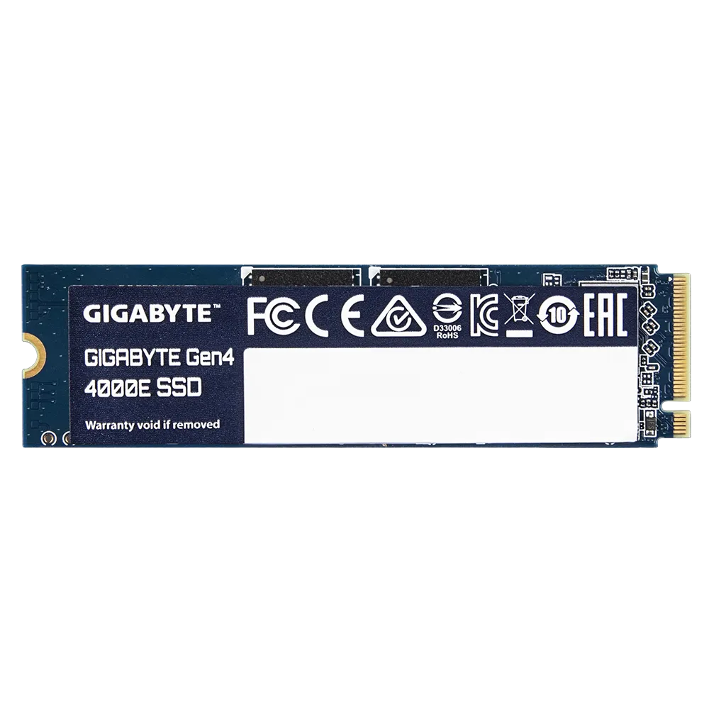 GIGABYTE 500GB Gen 4 4000E SSD; SEQ Read Up to 3600 MB/s / Write Up to 3000MB/s; Limited 3-years warranty.