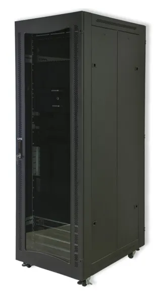 42U CP server / networking cabinet 4x uprights 4x feets Incl Gland + Screws