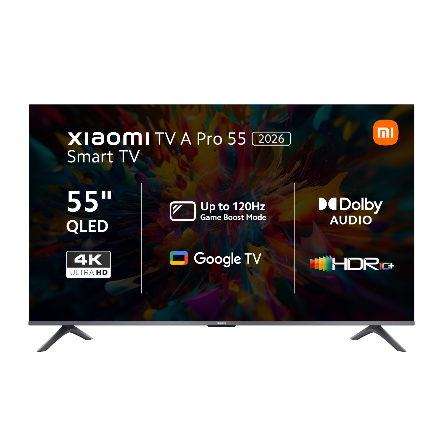 Xiaomi A Pro 55" QLED 4K Smart TV (HDR10+, Google TV, Dolby Audio, 60Hz)