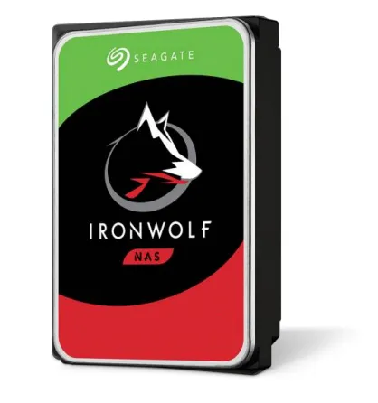 Seagate Ironwolf 8TB 3.5'' HDD NAS Drives; SATA 6GB/s Interface; 1-8 Bays Supported; MUT: 180TB/Year; RV: Yes; Dual Plane Balanc