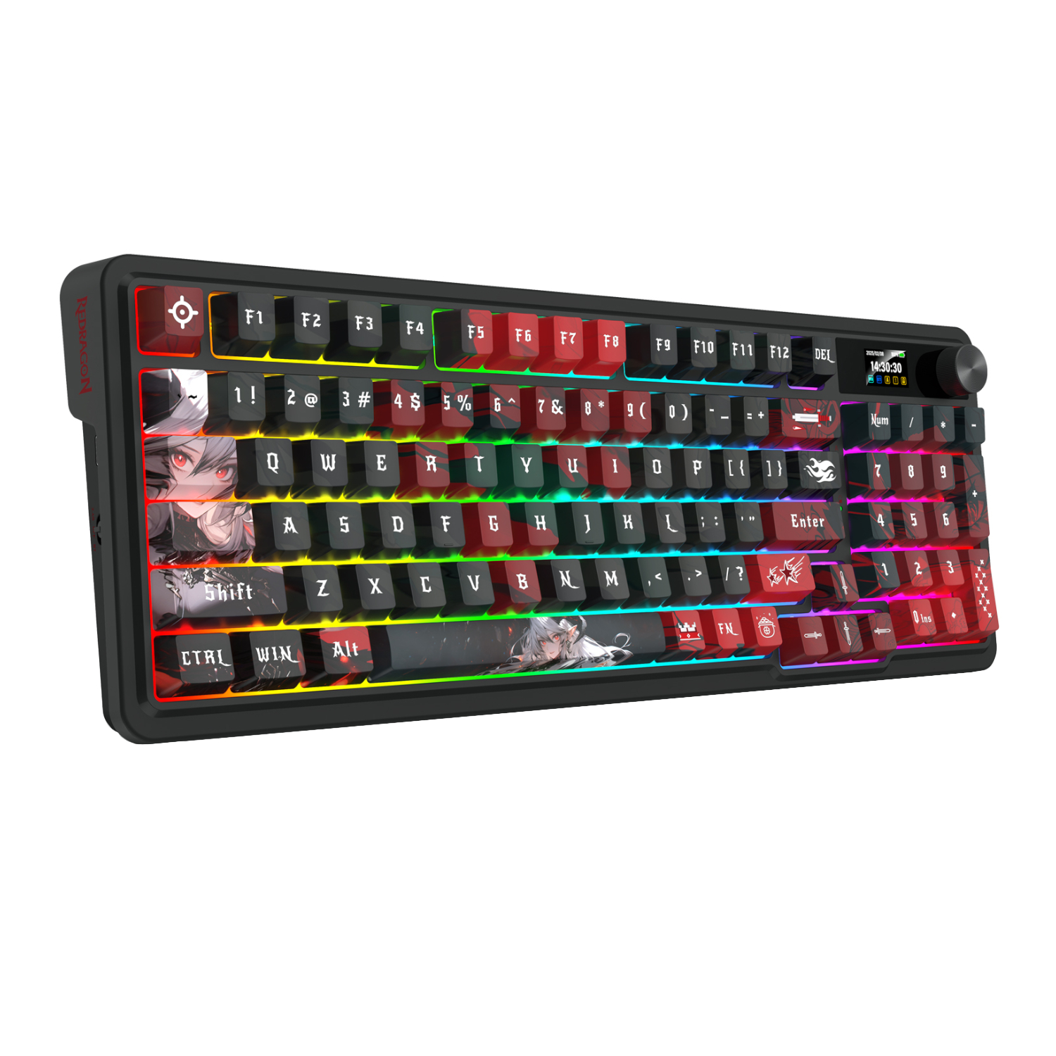 Redragon K719AK ARTEMIS PRO RGB Wireless LCD Mechanical Gaming Keyboard